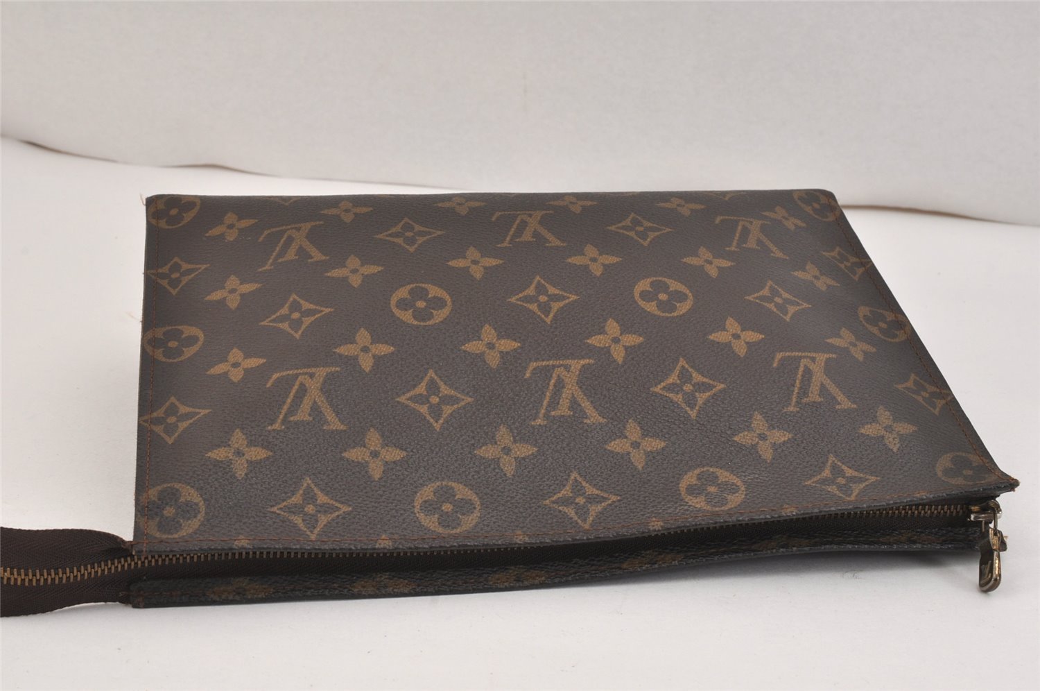 Auth Louis Vuitton Monogram Poche Toilette 26 Cosmetics Pouch Old Model LV 5386K
