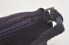 Authentic PRADA Vintage Nylon Tessuto Hand Bag Pouch Purse Purple 5388I