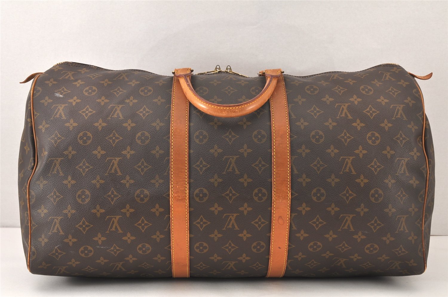 Authentic Louis Vuitton Monogram Keepall 55 Travel Boston Bag M41424 LV 5388K