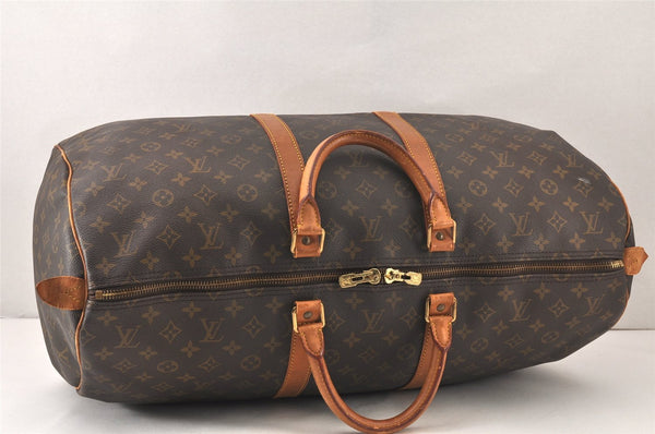 Authentic Louis Vuitton Monogram Keepall 55 Travel Boston Bag M41424 LV 5388K