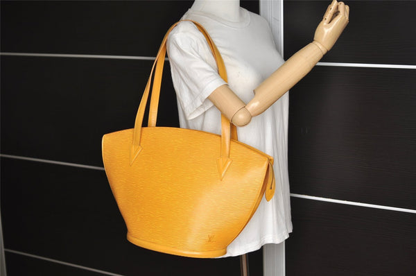 Auth Louis Vuitton Epi Saint Jacques Shopping Shoulder Bag M52269 Yellow 5389J