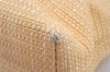 Authentic CHANEL Vintage Tote Bag CoCo Mark Raffia Leather Beige 5389K