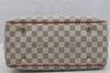 Authentic Louis Vuitton Damier Azur Figheri PM Shoulder Tote Bag N41176 LV 5390J