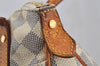 Authentic Louis Vuitton Damier Azur Figheri PM Shoulder Tote Bag N41176 LV 5390J
