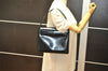 Authentic GIVENCHY Vintage Leather Shoulder Hand Bag Purse Black 5390K