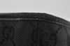 Authentic GUCCI Shoulder Hand Tote Bag GG Canvas Leather 0021099 Black 5391I