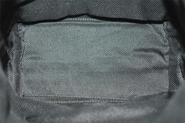 Authentic GUCCI Shoulder Hand Tote Bag GG Canvas Leather 0021099 Black 5391I