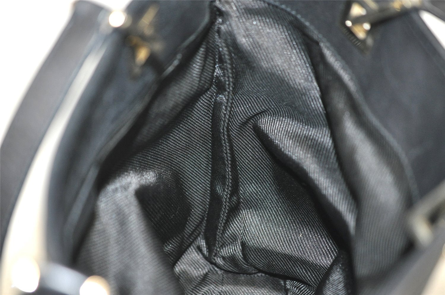 Authentic GUCCI Shoulder Hand Tote Bag GG Canvas Leather 0021099 Black 5391I