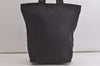 Authentic FENDI Vintage Nylon Leather Tote Hand Bag Black Junk 5392K