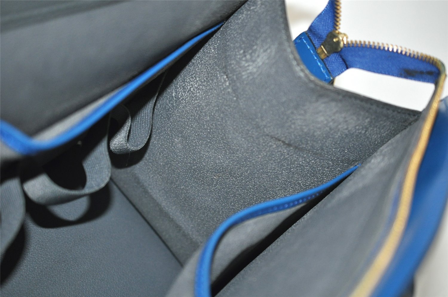 Authentic Louis Vuitton Epi Riviera Hand Bag Blue M48185 LV 5393I