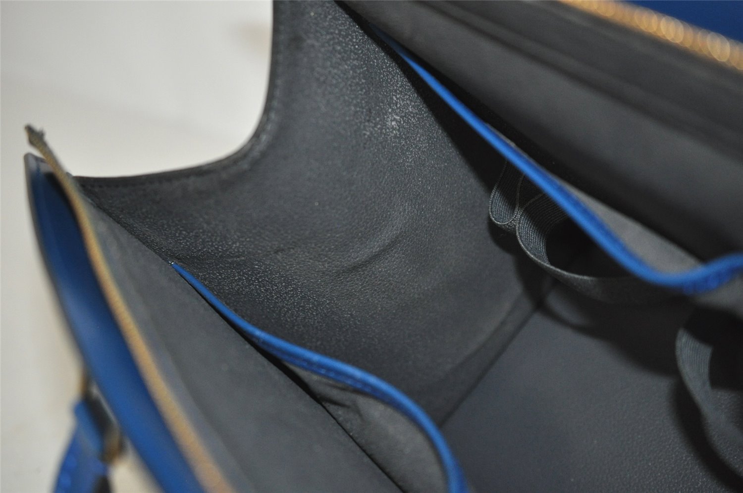 Authentic Louis Vuitton Epi Riviera Hand Bag Blue M48185 LV 5393I