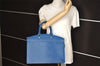 Authentic Louis Vuitton Epi Riviera Hand Bag Blue M48185 LV 5393I