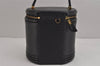 Authentic Louis Vuitton Epi Cannes Cosmetic Hand Bag Purse Black M48032 LV 5393J