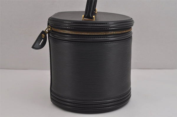 Authentic Louis Vuitton Epi Cannes Cosmetic Hand Bag Purse Black M48032 LV 5393J