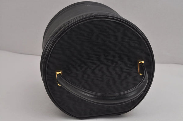 Authentic Louis Vuitton Epi Cannes Cosmetic Hand Bag Purse Black M48032 LV 5393J