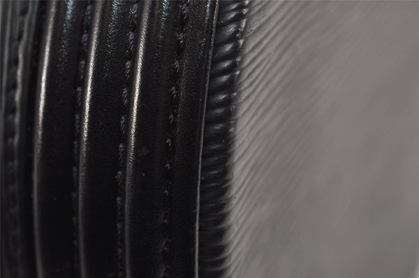 Authentic Louis Vuitton Epi Cannes Cosmetic Hand Bag Purse Black M48032 LV 5393J