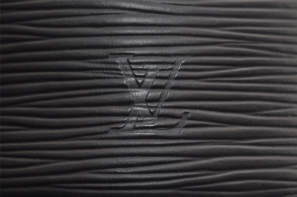 Authentic Louis Vuitton Epi Cannes Cosmetic Hand Bag Purse Black M48032 LV 5393J