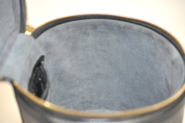 Authentic Louis Vuitton Epi Cannes Cosmetic Hand Bag Purse Black M48032 LV 5393J