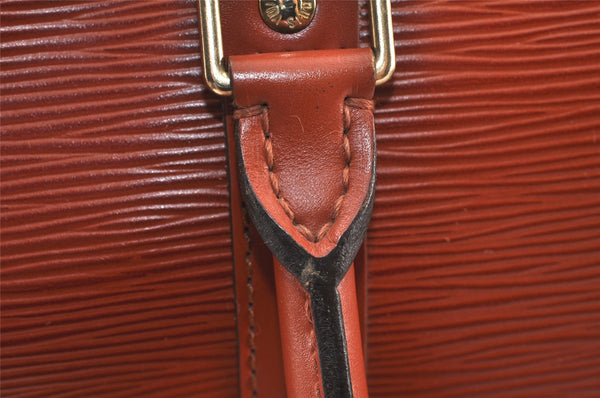 Authentic Louis Vuitton Epi Porte Documents Voyage Briefcase M54473 Brown 5394K