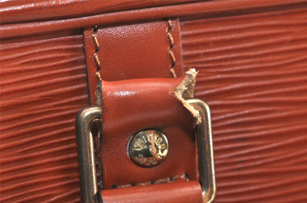 Authentic Louis Vuitton Epi Porte Documents Voyage Briefcase M54473 Brown 5394K
