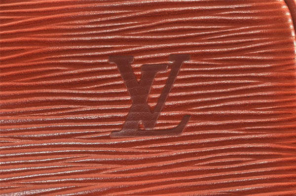 Authentic Louis Vuitton Epi Porte Documents Voyage Briefcase M54473 Brown 5394K