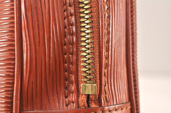 Authentic Louis Vuitton Epi Porte Documents Voyage Briefcase M54473 Brown 5394K