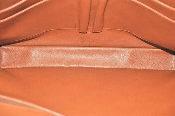 Authentic Louis Vuitton Epi Porte Documents Voyage Briefcase M54473 Brown 5394K