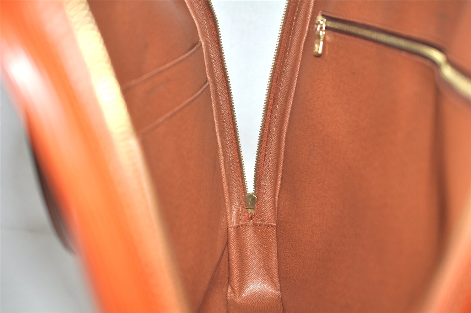 Authentic Louis Vuitton Epi Porte Documents Voyage Briefcase M54473 Brown 5394K