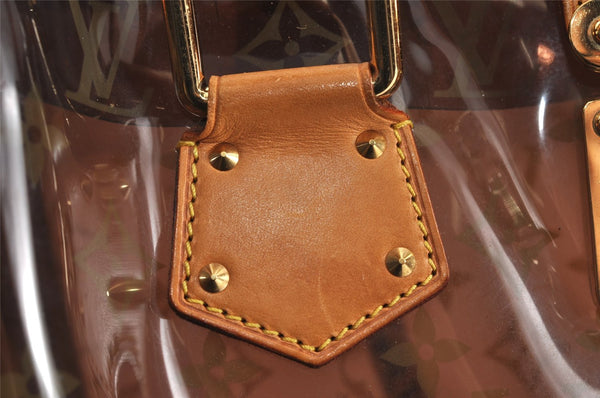 Auth Louis Vuitton Monogram Vinyl Neo Cabas Ambre MM Tote Bag M92504 LV 5395J