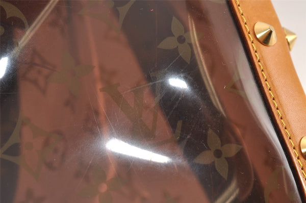 Auth Louis Vuitton Monogram Vinyl Neo Cabas Ambre MM Tote Bag M92504 LV 5395J