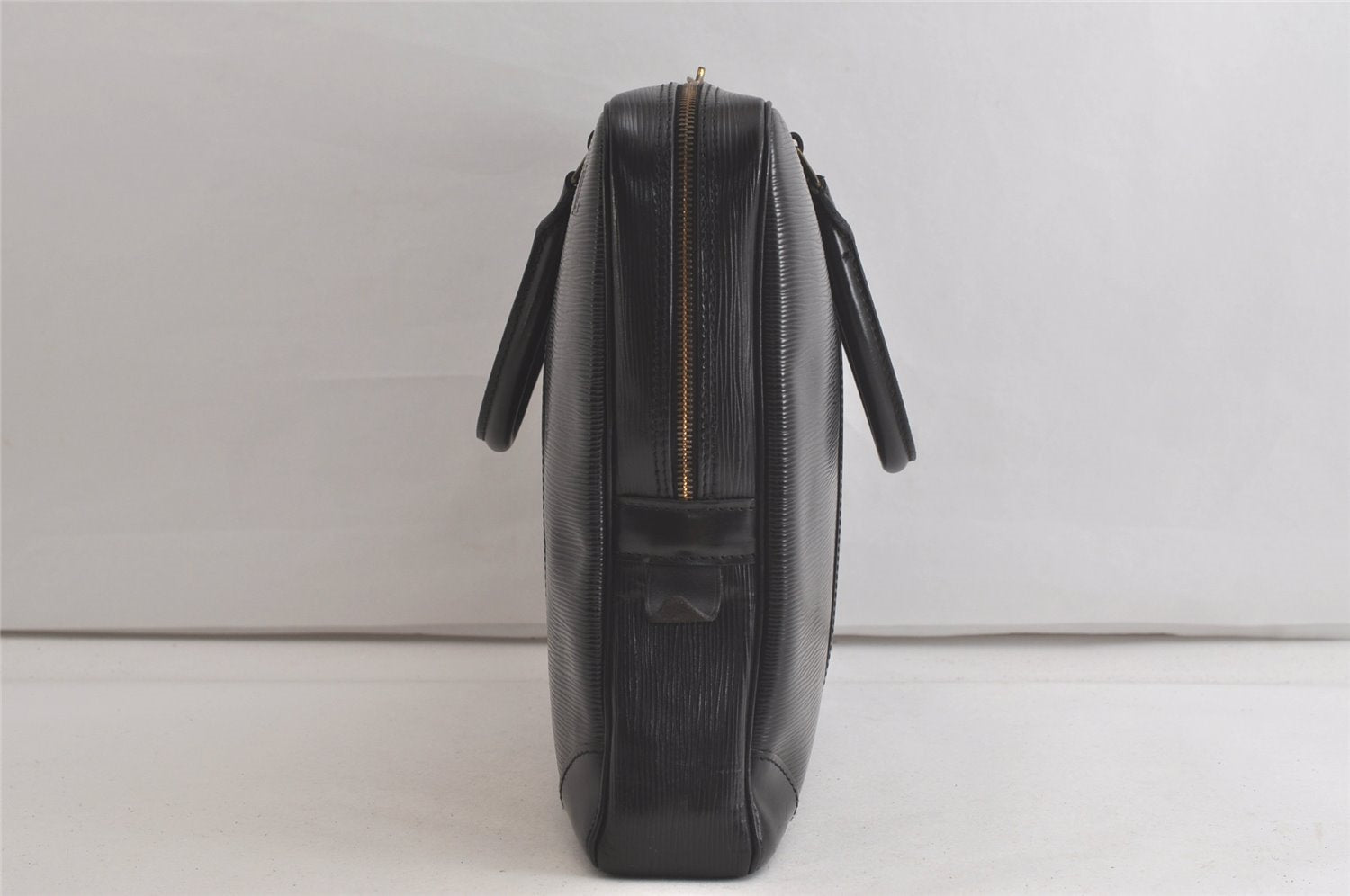 Authentic Louis Vuitton Epi Porte Documents Voyage Briefcase M59162 Black 5395K