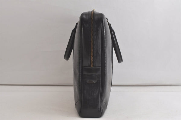 Authentic Louis Vuitton Epi Porte Documents Voyage Briefcase M59162 Black 5395K