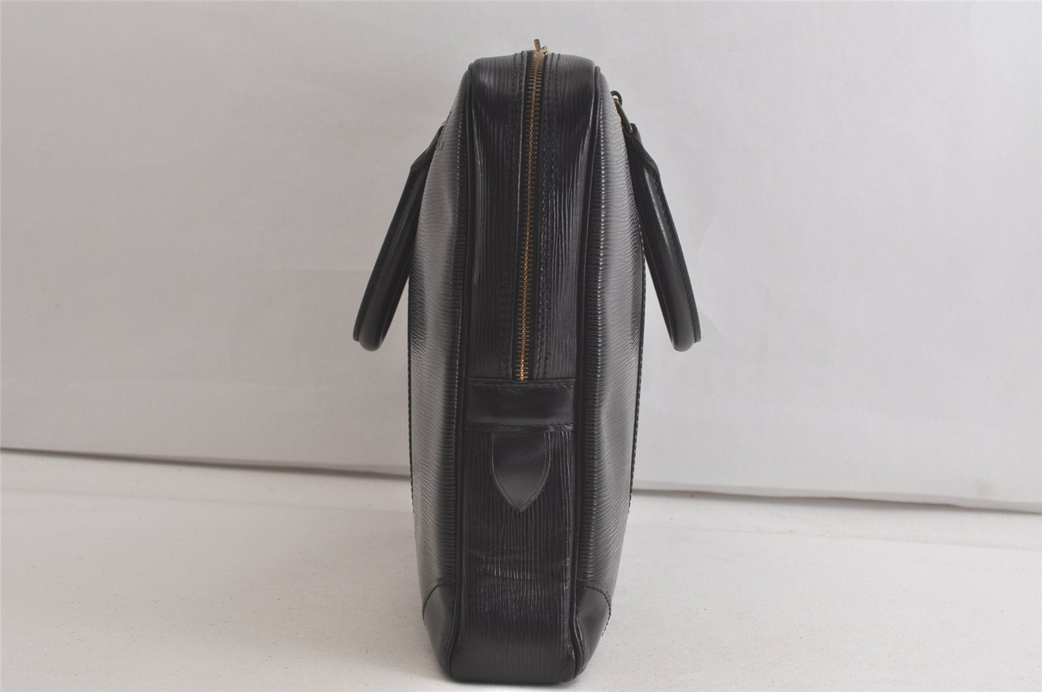 Authentic Louis Vuitton Epi Porte Documents Voyage Briefcase M59162 Black 5395K