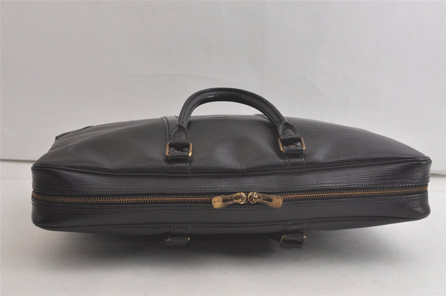 Authentic Louis Vuitton Epi Porte Documents Voyage Briefcase M59162 Black 5395K