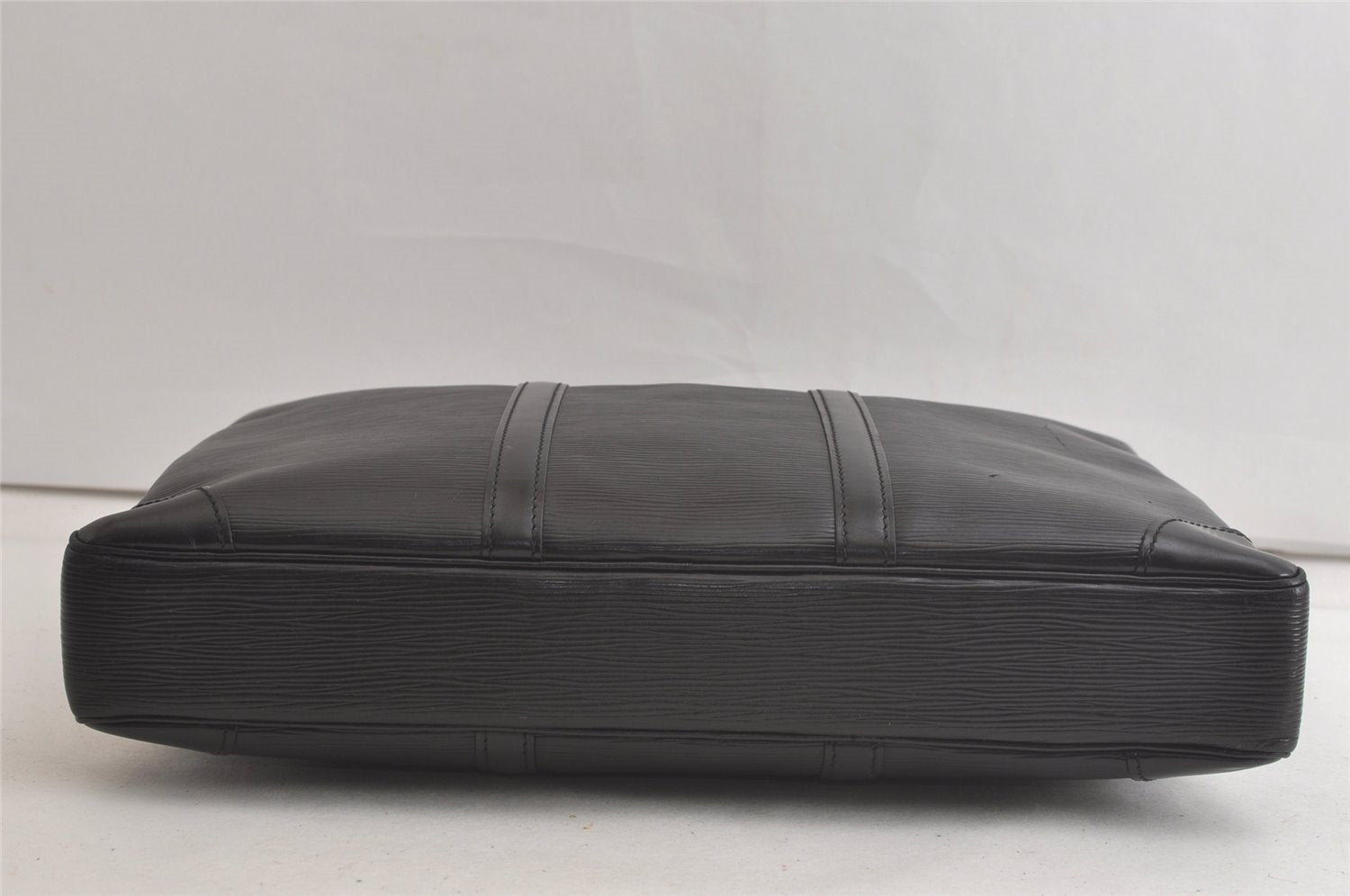 Authentic Louis Vuitton Epi Porte Documents Voyage Briefcase M59162 Black 5395K