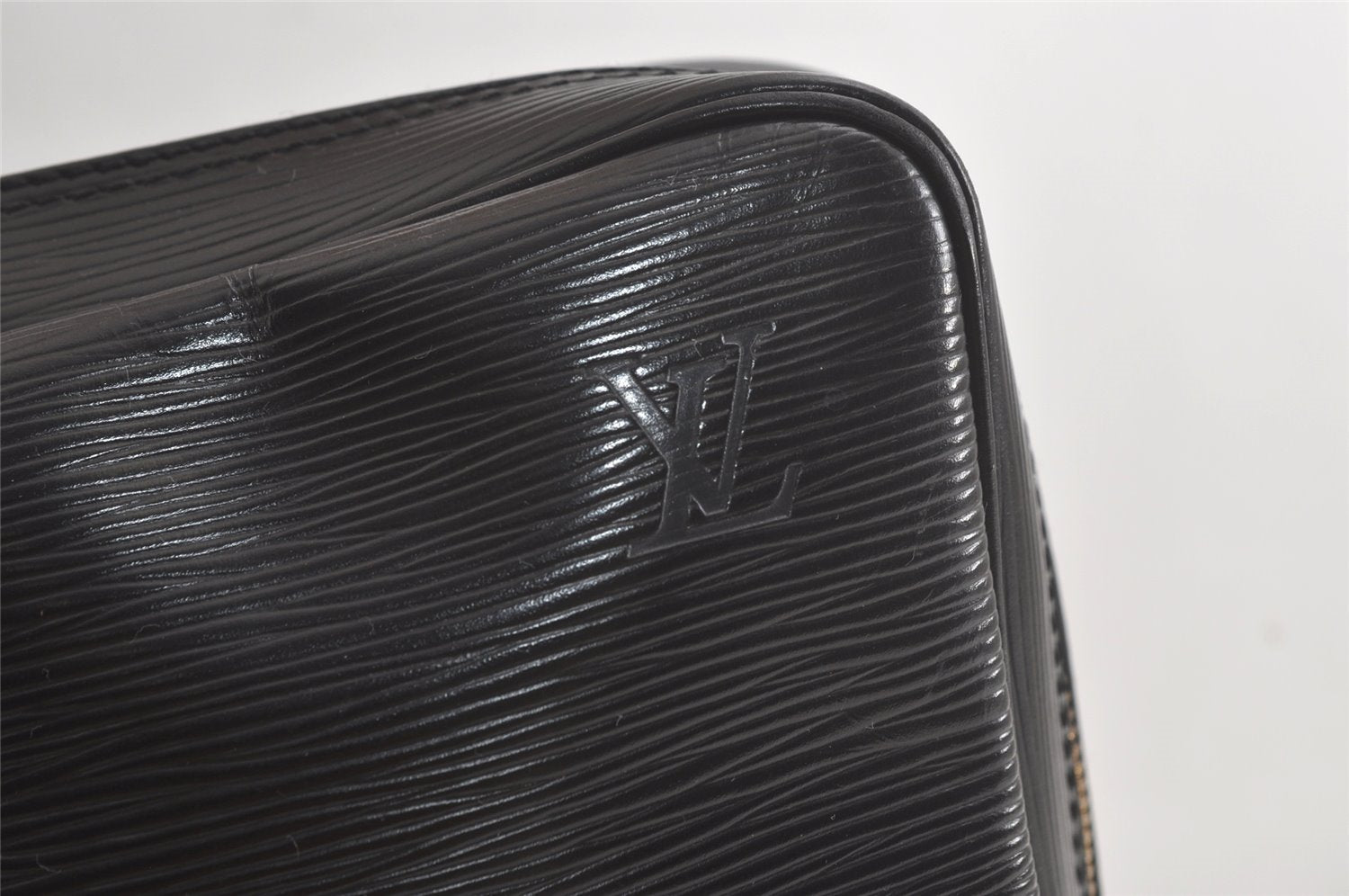 Authentic Louis Vuitton Epi Porte Documents Voyage Briefcase M59162 Black 5395K