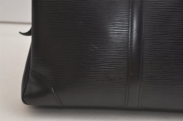 Authentic Louis Vuitton Epi Porte Documents Voyage Briefcase M59162 Black 5395K