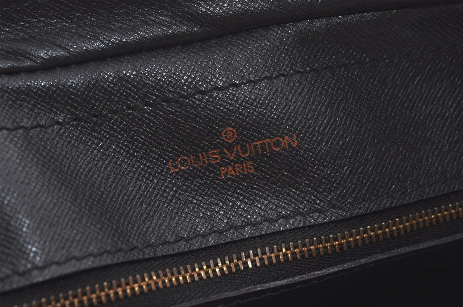 Authentic Louis Vuitton Epi Porte Documents Voyage Briefcase M59162 Black 5395K