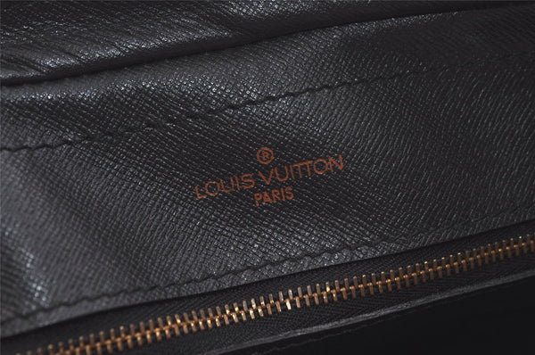 Authentic Louis Vuitton Epi Porte Documents Voyage Briefcase M59162 Black 5395K