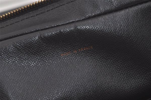 Authentic Louis Vuitton Epi Porte Documents Voyage Briefcase M59162 Black 5395K