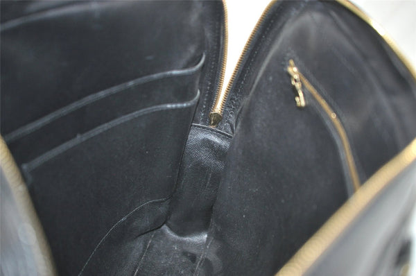 Authentic Louis Vuitton Epi Porte Documents Voyage Briefcase M59162 Black 5395K