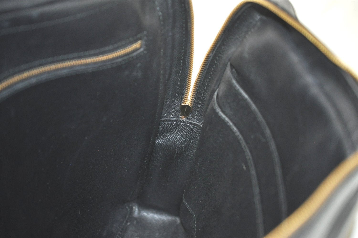 Authentic Louis Vuitton Epi Porte Documents Voyage Briefcase M59162 Black 5395K