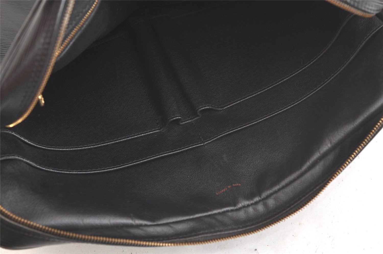 Authentic Louis Vuitton Epi Porte Documents Voyage Briefcase M59162 Black 5395K