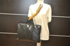 Authentic Louis Vuitton Epi Porte Documents Voyage Briefcase M59162 Black 5395K
