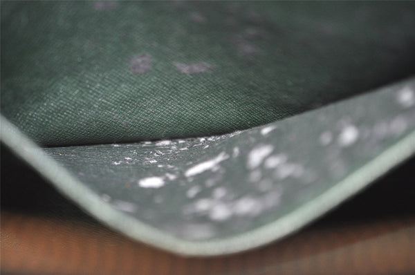 Authentic Louis Vuitton Taiga Baikal Clutch Bag Green M30184 LV 5396I