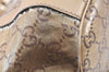 Authentic GUCCI GG Crystal Abbey Shoulder Tote Bag PVC Leather 211983 Gold 5396K
