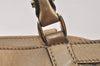 Authentic GUCCI GG Crystal Abbey Shoulder Tote Bag PVC Leather 211983 Gold 5396K