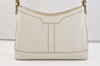 Authentic BURBERRY Vintage Leather Shoulder Hand Bag White 5397J