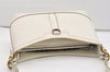 Authentic BURBERRY Vintage Leather Shoulder Hand Bag White 5397J