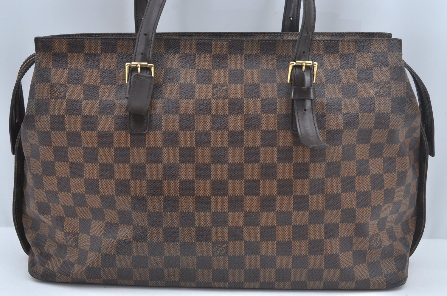 Authentic Louis Vuitton Damier Chelsea Shoulder Tote Bag N51119 LV 5398J